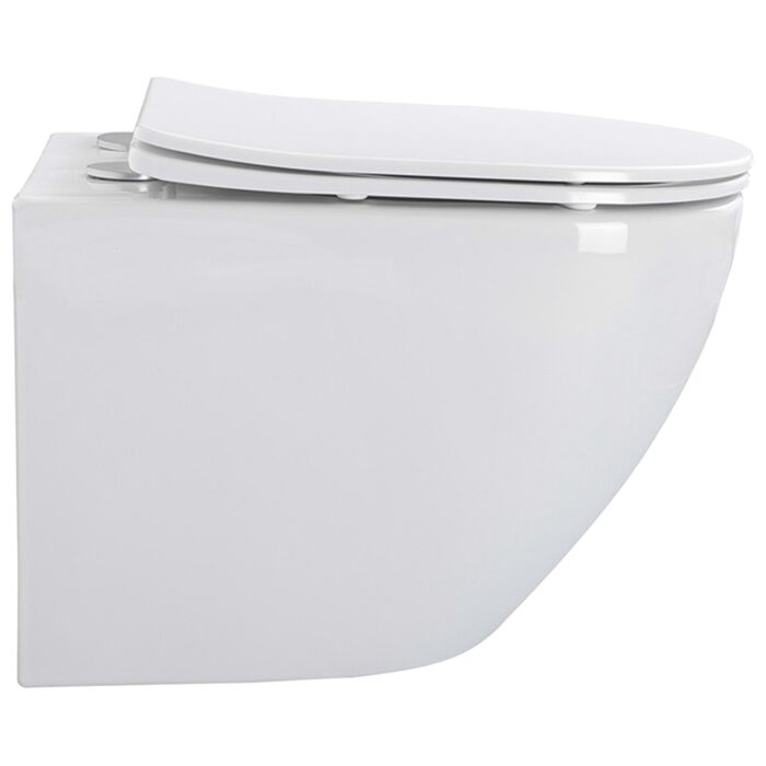 HT-1014C-WHT009 AQUAMOD Кришка до унітазу з soft-close механізмом, біла (1 сорт)