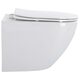 HT-1014C-WHT009 AQUAMOD Кришка до унітазу з soft-close механізмом, біла (1 сорт)