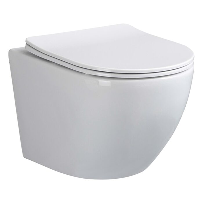 HT-1014C-WHT009 AQUAMOD Кришка до унітазу з soft-close механізмом, біла (1 сорт)