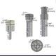 E60001 Hidden Towel Holder Set (3  pcs)/Комплект прихованих гачків гачків для рушників (3 шт.) (1 сорт)