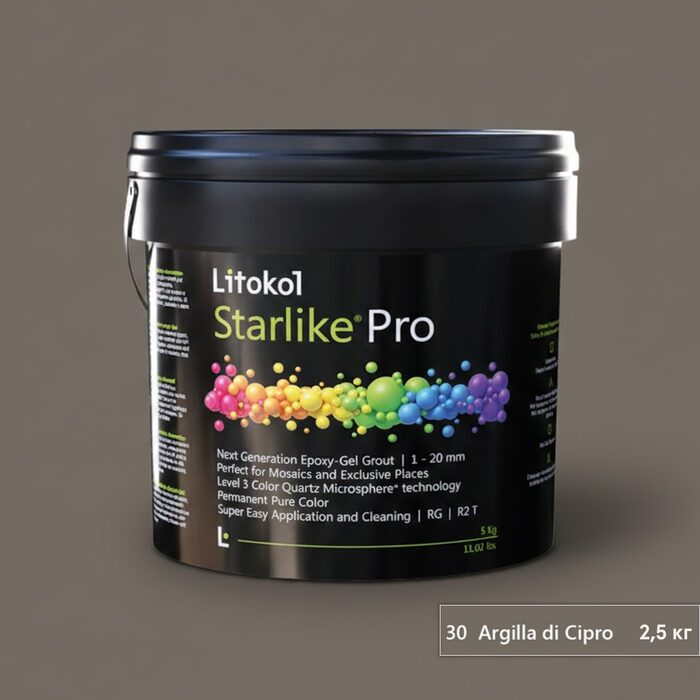Клей-зат Starlike Pro 30 Argilla di Cipro 2.5кг (1 сорт)