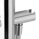 LIG032CR LIGHT Змішувач для ванни з підлоги з внутрішньою частиною, з ручним душем, хром (1 сорт)
