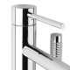 LIG032CR LIGHT Змішувач для ванни з підлоги з внутрішньою частиною, з ручним душем, хром (1 сорт)