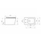 DBS71051111W Balance Square Підвісний безобідковий унітаз з кришкою soft-close, Vortex Flush, білий глянець (1 сорт)
