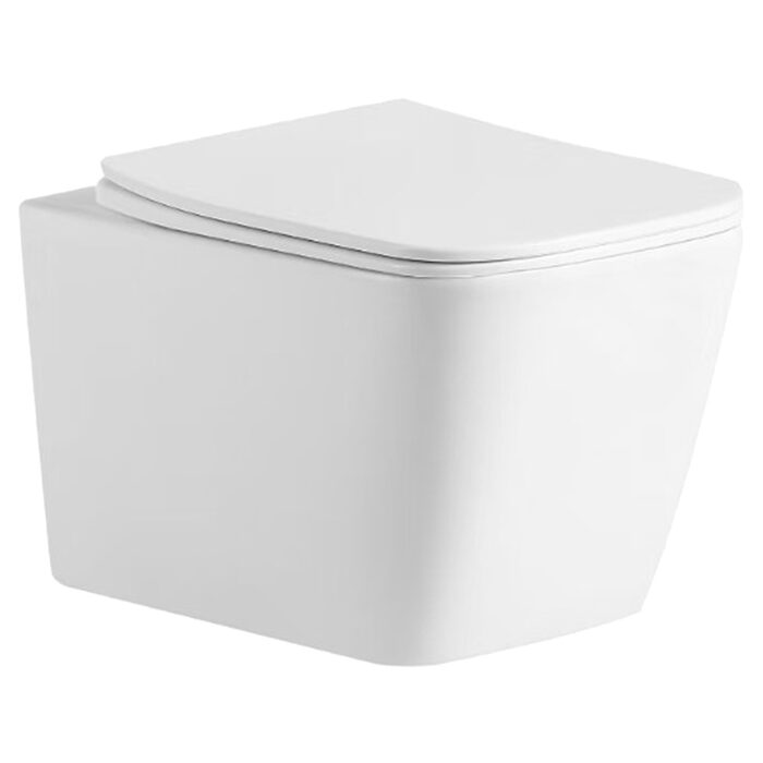 DBS71051111W Balance Square Підвісний безобідковий унітаз з кришкою soft-close, Vortex Flush, білий глянець (1 сорт)