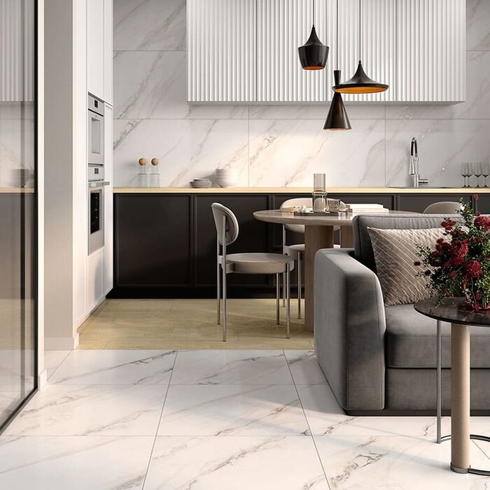 RIVIERA WHITE SATIN RECT (1 сорт)