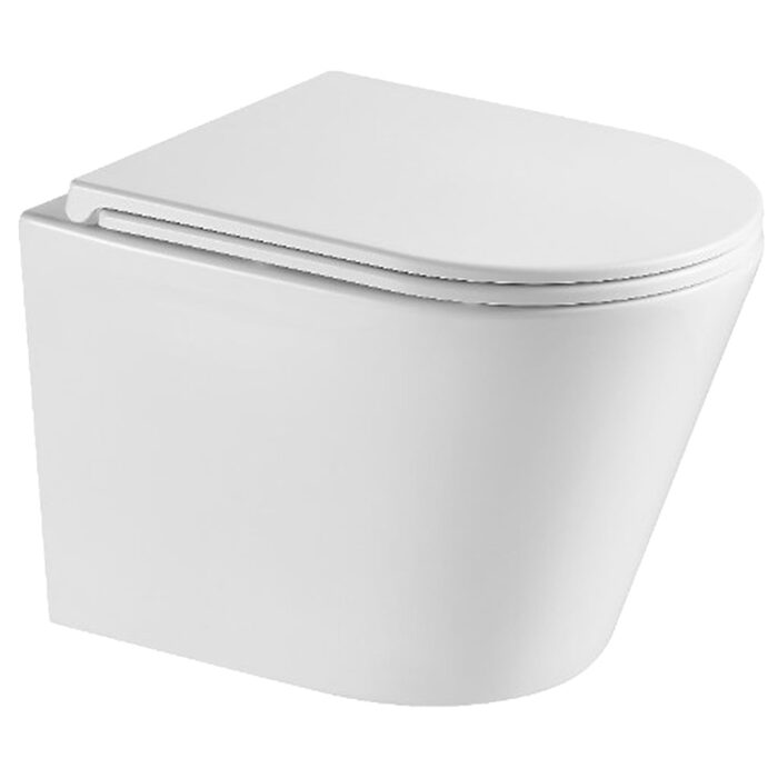 DCA0530111W Calma Унітаз підвісний 515x355x365mm з кришкою soft-close, Vortex Flush, білий глянець (1 сорт)