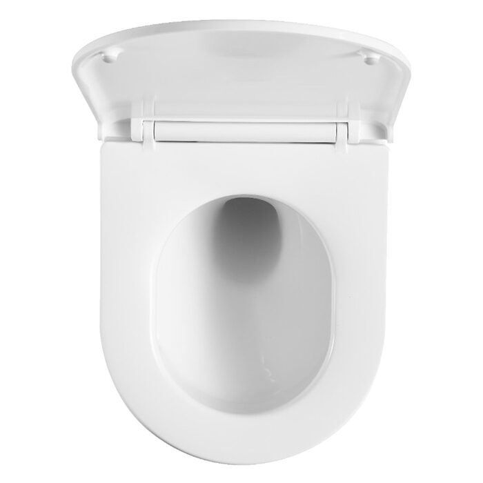 DUN0930111W Unda Унітаз підвісний 495x360x390mm з кришкою soft-close, Vortex Flush, білий глянець (1 сорт)