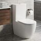 DFL0460211W Flow Унітаз-компакт 630x390x840 mm з кришкою soft-close, Vortex Flush, білий глянець (1 сорт)