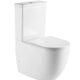 DFL0460211W Flow Унітаз-компакт 630x390x840 mm з кришкою soft-close, Vortex Flush, білий глянець (1 сорт)