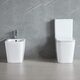 DFL2170211W Flow square Унітаз-компакт 610x365x825мм з кришкою soft-close, Vortex Flush, білий глянець (1 сорт)