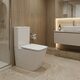 DFL2170211W Flow square Унітаз-компакт 610x365x825мм з кришкою soft-close, Vortex Flush, білий глянець (1 сорт)