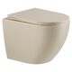 DFL0460111MC Flow Унітаз підвісний 495x365x365mm з кришкою soft-close, Vortex Flush, матовий капучино (1 сорт)