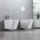 DFL0520400W Flow square Біде 485x345x330мм з отвором під змішувач, білий глянець (1 сорт)