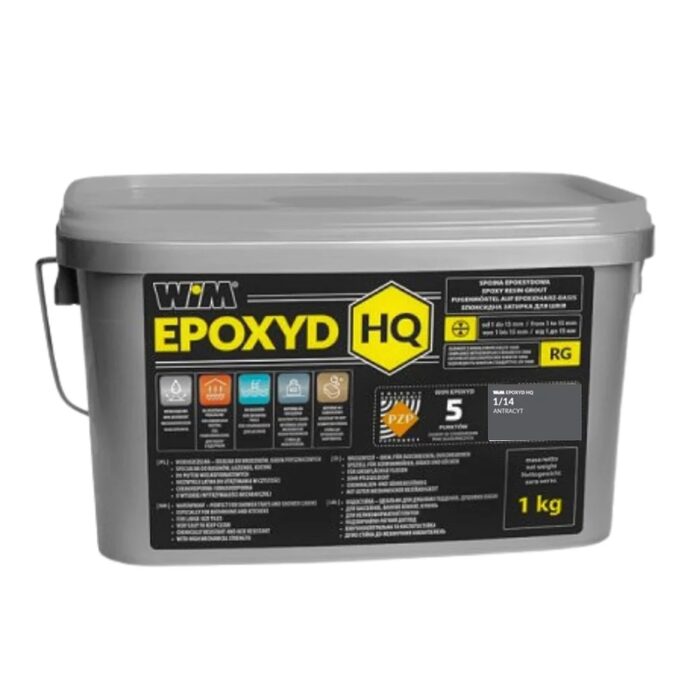 Зат WIMEPOXYD HQ 1/14 1кг антрацит (1 сорт)