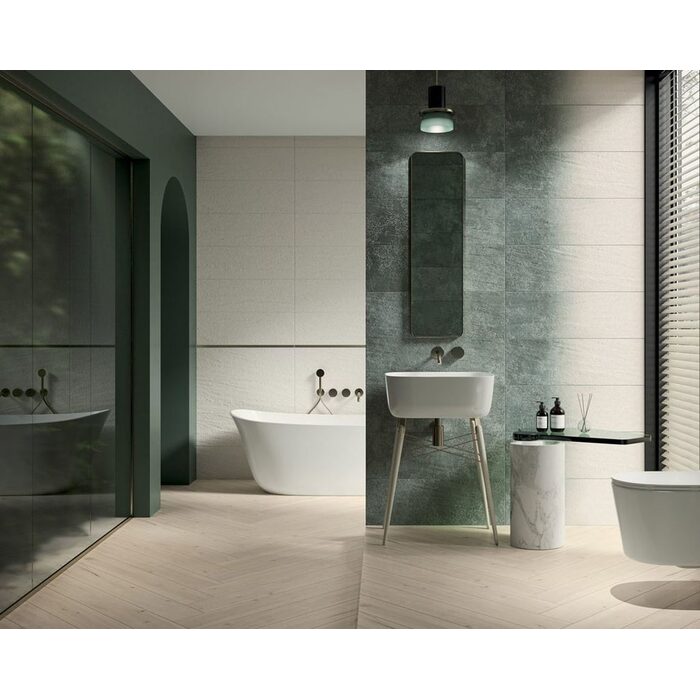 Плитка стінова Nightwish Navy Green RECT STR 250x750x9 Paradyz