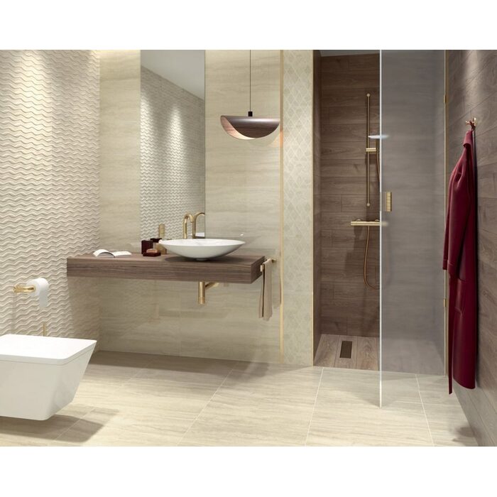 Плитка стінова Silence Beige RECT 250x750x9 Paradyz