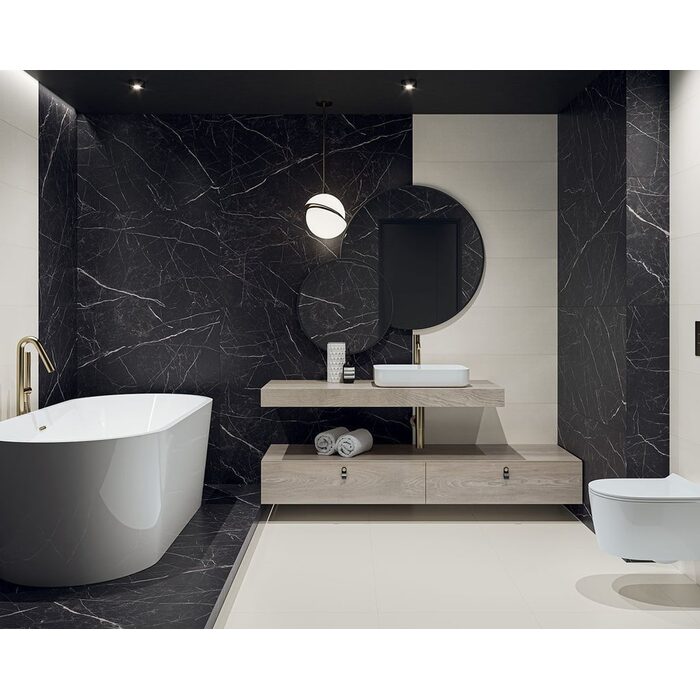 Плитка керамогранітна Artstone Black RECT 598x1198x10 Paradyz