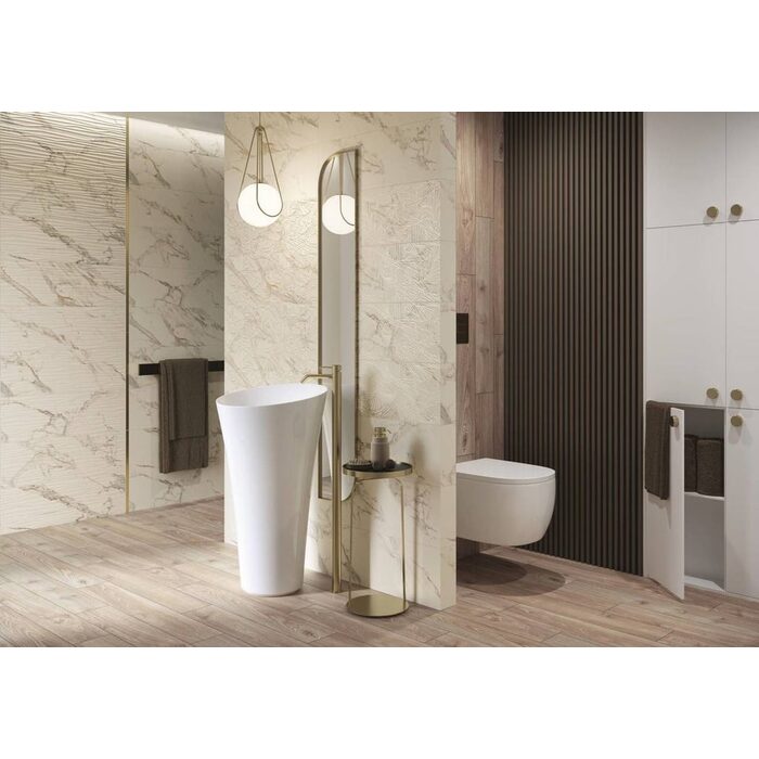 Плитка стінова Serene Bianco RECT 250x750x9 Paradyz
