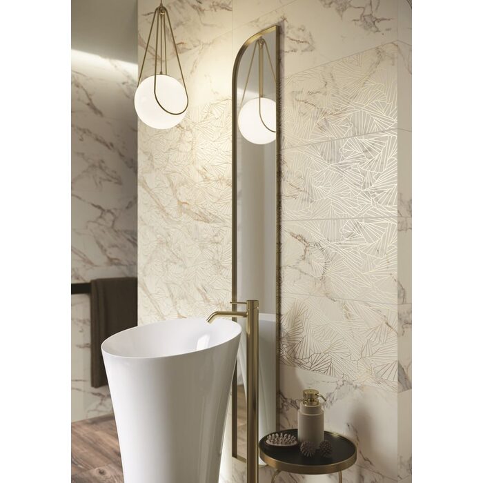 Плитка стінова Serene Bianco RECT 250x750x9 Paradyz