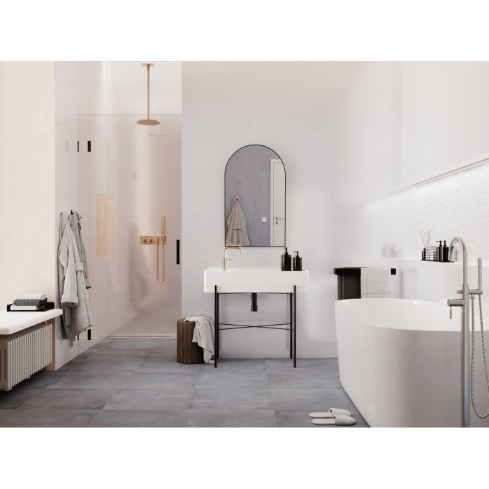 Плитка стінова CCR145 Perla White Onda RECT 250x750 Ceramika Color