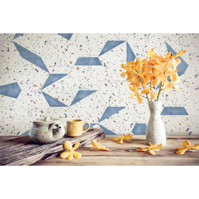 Плитка керамогранітна Stracciatella Blue Natural 250x290 Aparici