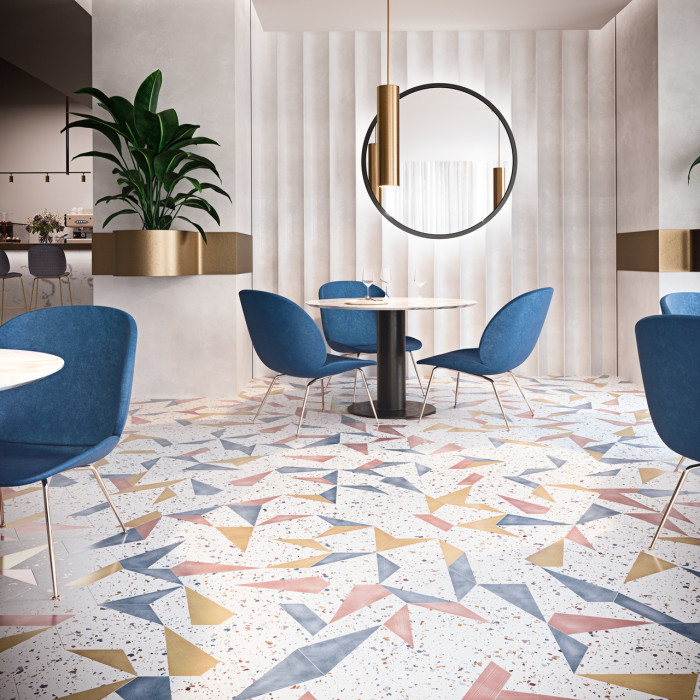 Плитка керамогранітна Stracciatella Blue Natural 250x290 Aparici