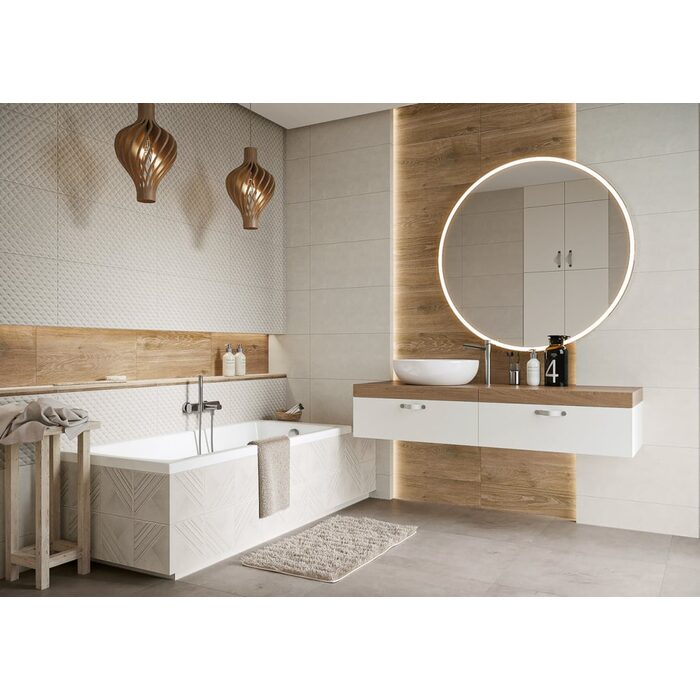 Плитка стінова Memories Grey STR 300x600x9 Paradyz