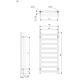 Рушникосушка 960x500 Simple WGSIM096050KRGYSX Terma