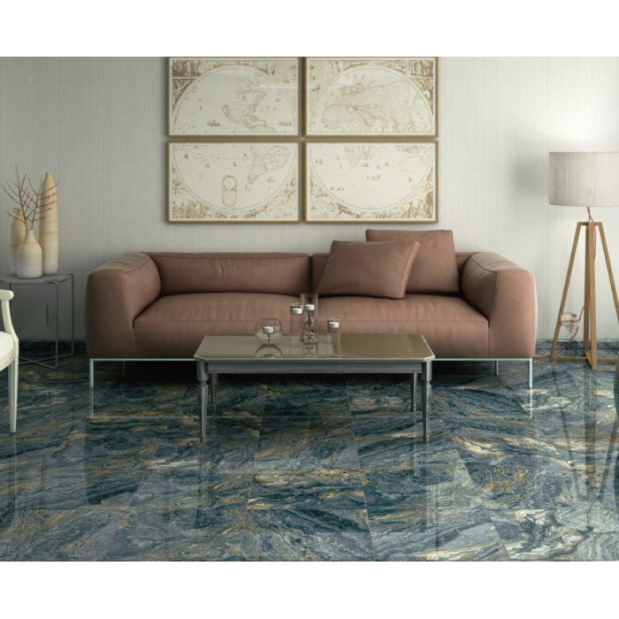 Плитка керамогранітна Agate Blue B POL 595,5x1193 Aparici