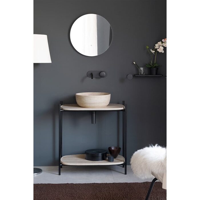 Умивальник Glam 39 1807E Travertine SCARABEO