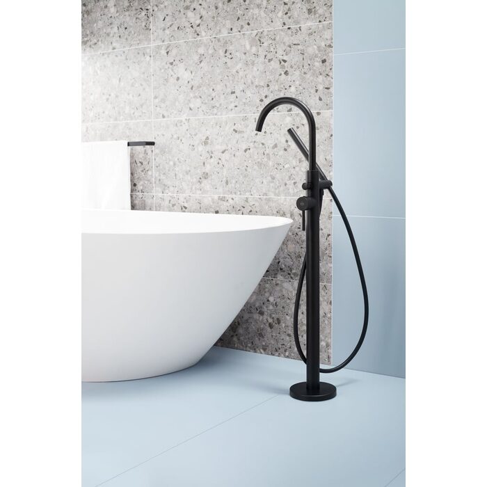 Змішувач підлоговий для ванни MOZA BLACK 5035-510-81 KFA ARMATURA