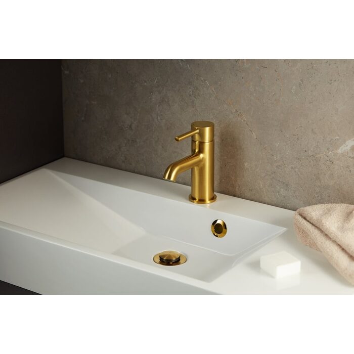 3мішувач для умивальника Moza Gold 5032-815-31 KFA ARMATURA