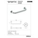 Поручень 30 см Omega (102307012), Bemeta