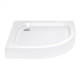 Душова кабіна Lidz Latwa SC90x90.SAT.LOW.GR, скло тон. 4 мм + Lidz Душовий піддон KAPIELKA ST90x90x14