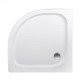 Душова кабіна Lidz Latwa SC90x90.SAT.LOW.GR, скло тон. 4 мм + Lidz Душовий піддон KAPIELKA ST90x90x14