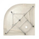 Душова кабіна Lidz Latwa SC90x90.SAT.LOW.GR, скло тон. 4 мм + Lidz Душовий піддон KAPIELKA ST90x90x14