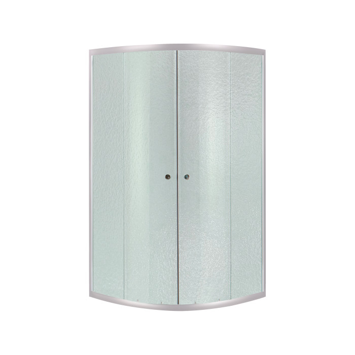 Душова кабіна Lidz Latwa SC80x80.SAT.LOW.FR, скло Frost 4 мм + Lidz Душовий піддон KAPIELKA ST80x80x15