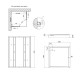 Душова кабіна Lidz Wawel SC90x90.SAT.LOW.FR, скло Frost 4 мм + Lidz Душовий піддон KAPIELKA ST90x90х14