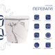 Унітаз підвісний Robin Ultra Quiet 490×365×325 мм, Marble, з сидінням Slim Duroplast / Soft-close / Quick Release QT13332381АSMR Qtap