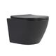 Унітаз підвісний Robin Ultra Quiet 490×365×325 мм, Anthracite, з сидінням Slim Duroplast / Soft-close / Quick Release QT13332381АSAN Qtap