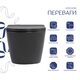 Унітаз підвісний Robin Ultra Quiet 490×365×325 мм, Anthracite, з сидінням Slim Duroplast / Soft-close / Quick Release QT13332381АSAN Qtap