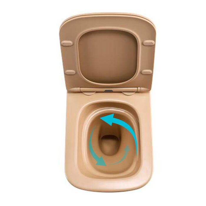 Унітаз підвісний Tern Ultra Quiet 490×365×325 мм, Beige, з сидінням Slim Duroplast / Soft-close / Quick Release QT17332303ASSB Qtap