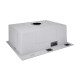 Lidz Handmade H6050HB Мийка для кухні інтегрована Decor Black PVD Honeycomb 2,5/0,5 мм LDH6050BDECPVD48371