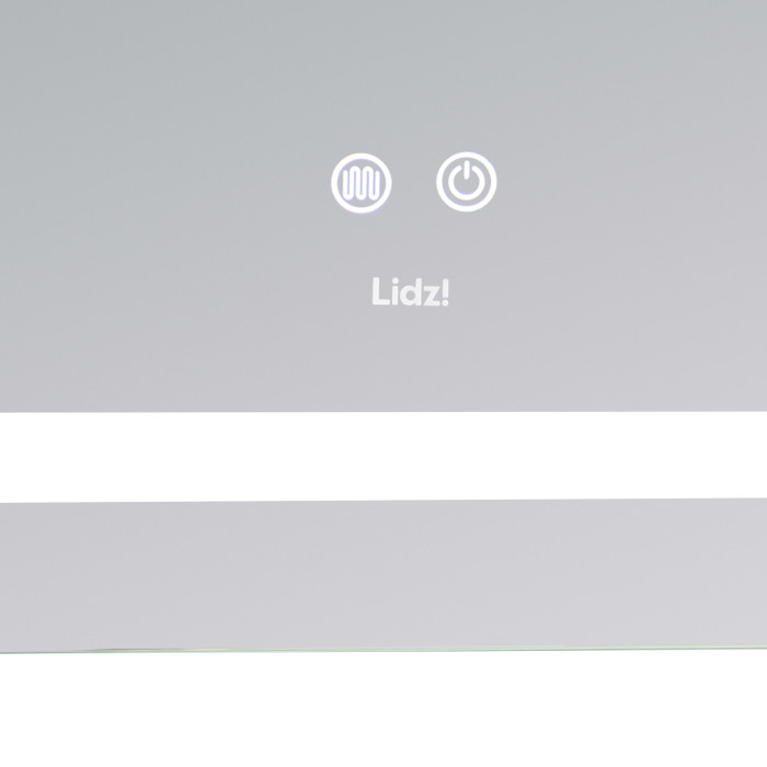 Дзеркало Lidz Kubis (KU2) 800х600 з LED-підсвічуванням Touch, з антизапотіванням, з димером, рег. яскравості LD78LF904806048446