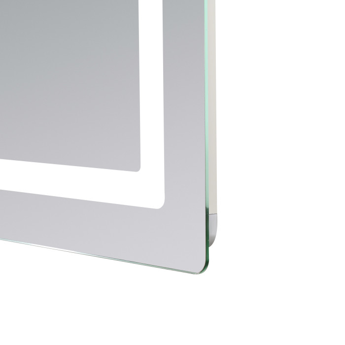 Дзеркало Lidz Kubis (KU2) 900х700 з LED-підсвічуванням Touch, з антизапотіванням, з димером, рег. яскравості LD78LF904907048452