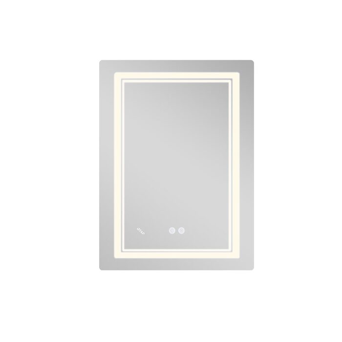Дзеркало Qtap Cardinal (CA2) 600х800 з LED-підсвічуванням Touch, з антизапотіванням, з димером, рег. темп. кольору (3000-6500K) Reverse QT0478C608048453