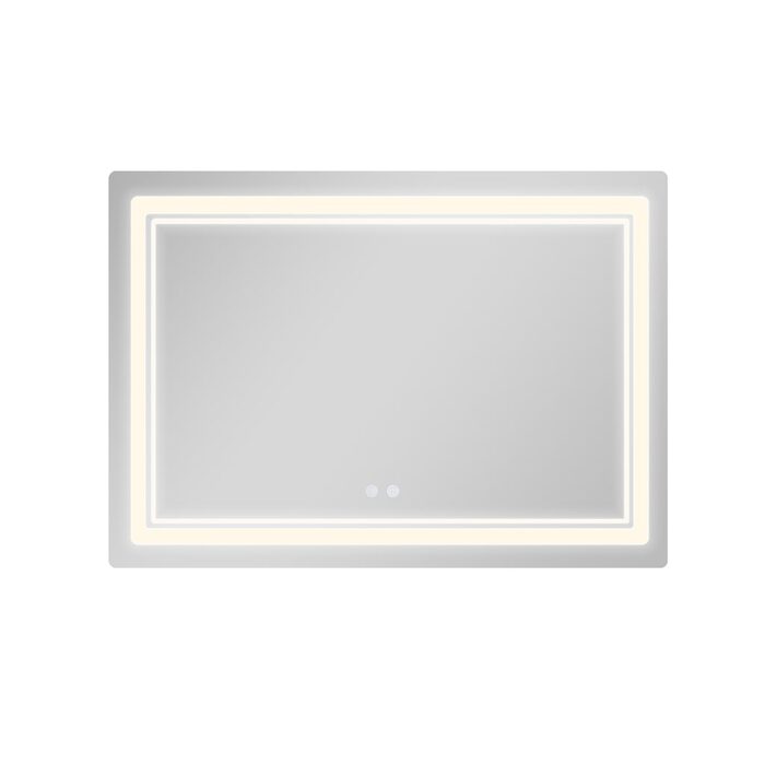 Дзеркало Qtap Cardinal (CA2) 1200х800 з LED-підсвічуванням Touch, з антизапотіванням, з димером, рег. темп. кольору (3000-6500K) QT0478C1208048454
