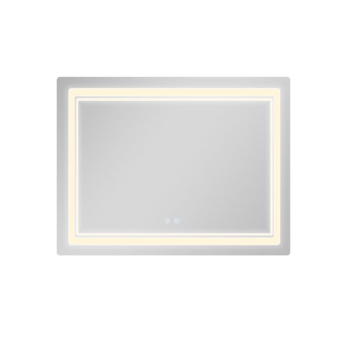 Дзеркало Qtap Cardinal (CA2) 1000х800 з LED-підсвічуванням Touch, з антизапотіванням, з димером, рег. темп. кольору (3000-6500K) QT0478C1008048455