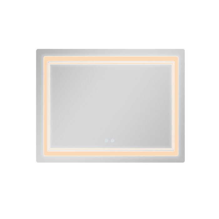 Дзеркало Qtap Cardinal (CA2) 1000х800 з LED-підсвічуванням Touch, з антизапотіванням, з димером, рег. темп. кольору (3000-6500K) QT0478C1008048455